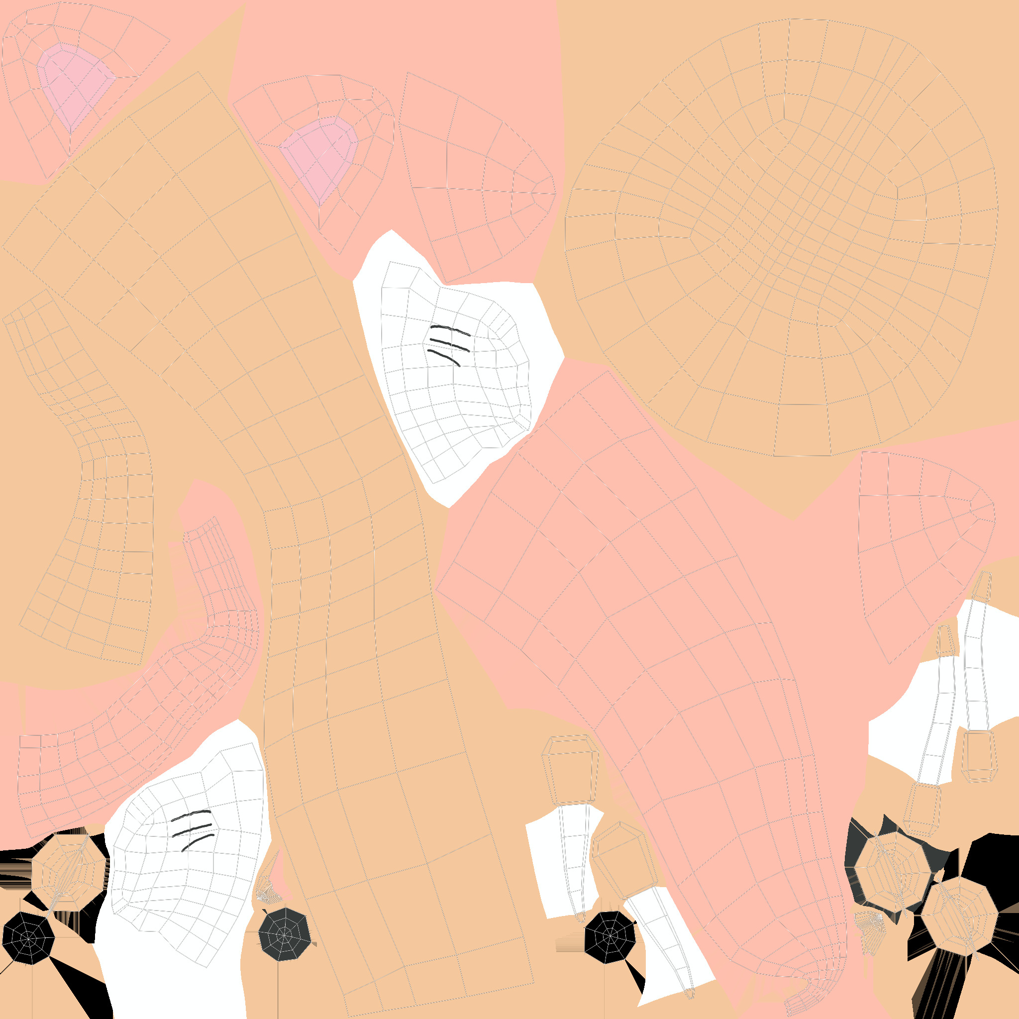 Cat Hat Low-poly 3D model_6