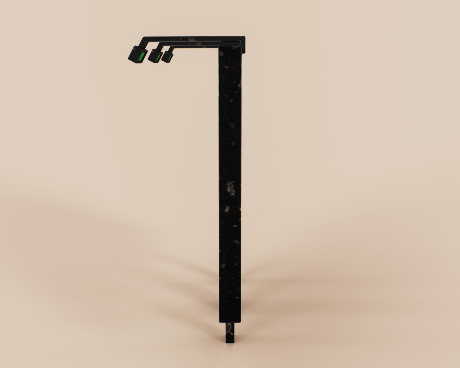 Advertising Billboard Panel Type D Low-poly 3D model_7