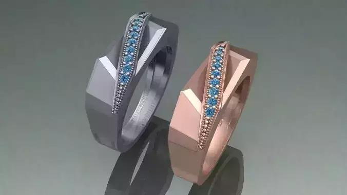sharp edges ring 3D print model