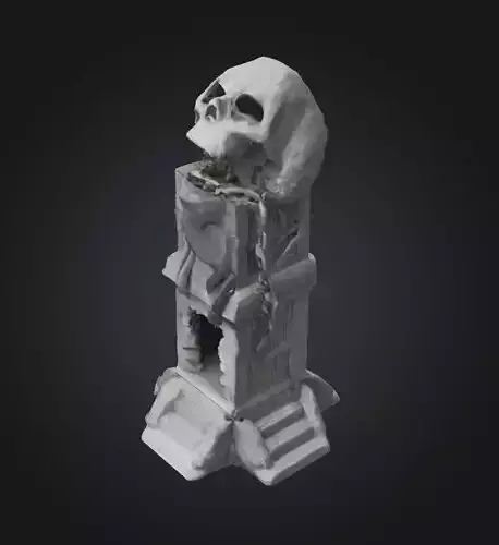 Skull Head DND Dice Tower - Skull Head Dice Tower 3D print model