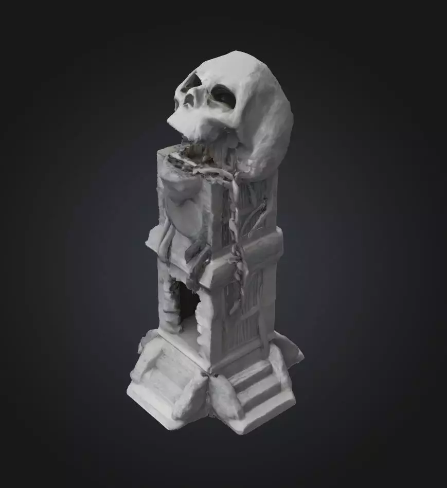 Skull Head DND Dice Tower - Skull Head Dice Tower 3D print model