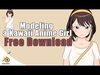 Rigged Kawaii Anime Girl Casual Style 3D Model Free 3D model_1