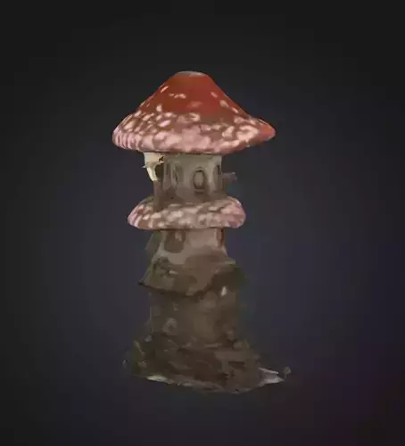 Mushroom Toxic DND Dice Tower - Mushroom Toxic Dice Tower 3D print model