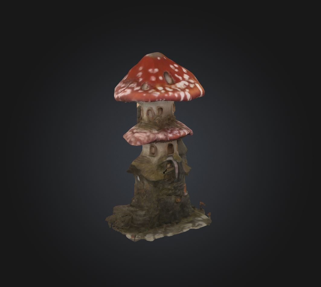 Mushroom Toxic DND Dice Tower - Mushroom Toxic Dice Tower 3D print model_33