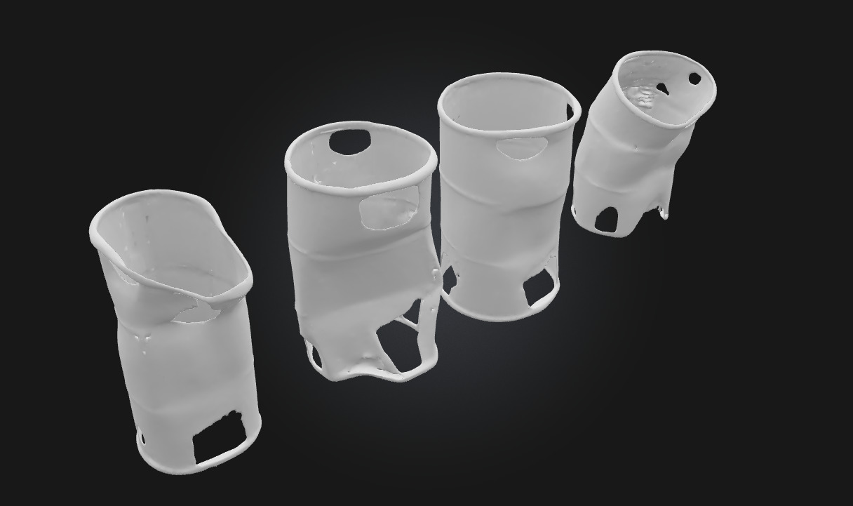 Rusty Barrels Evolution  Industrial Decay Across Time 3D model_5