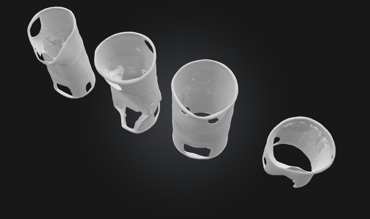 Rusty Barrels Evolution  Industrial Decay Across Time 3D model_8