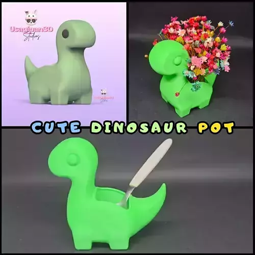 Cute Dinosaur Pot
