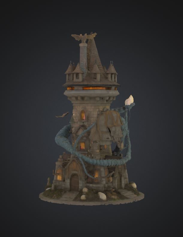 Dragon Epic DND Dice Tower - Dragon Castle Dice Tower 3D print model_6