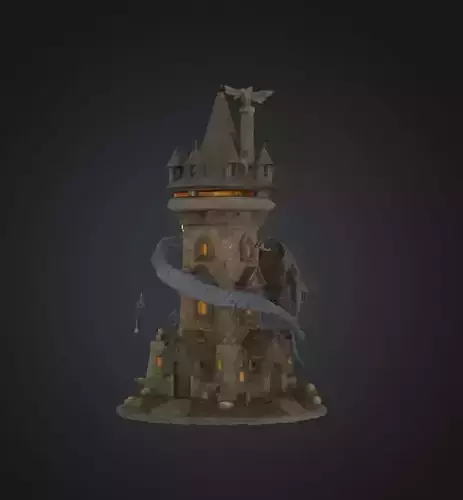 Dragon Epic DND Dice Tower - Dragon Castle Dice Tower 3D print model