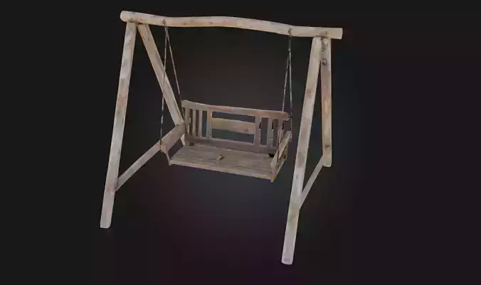 Rustic Swing Serenity  A Gentle Escape into Nature