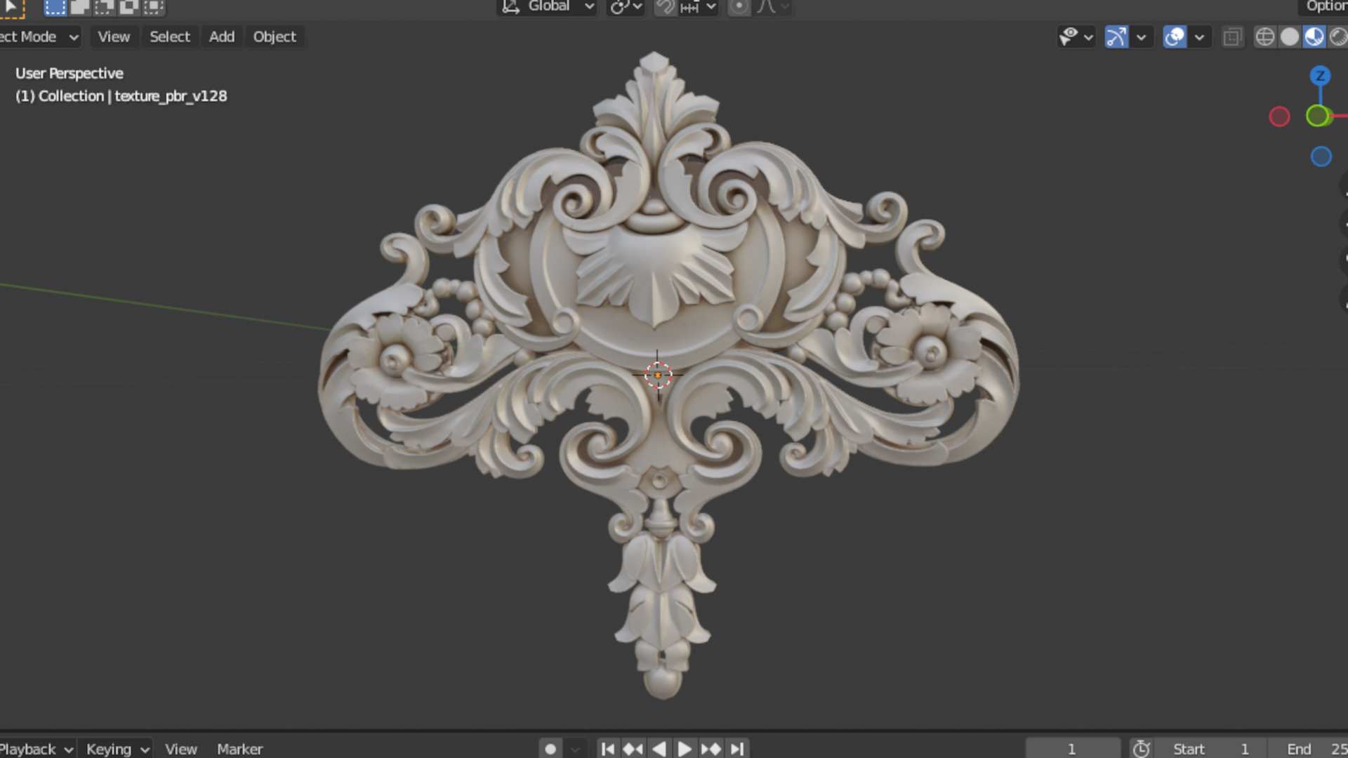 carved classic decorative ornament cnc 3d printing stl 12 3D model_5