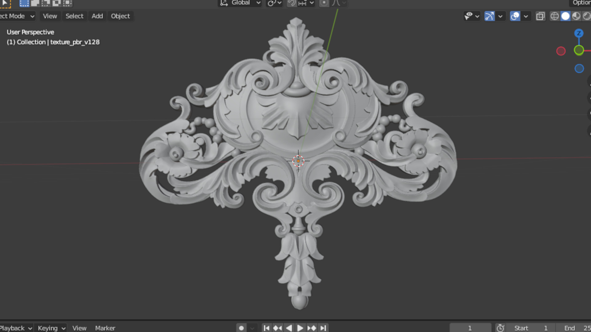 carved classic decorative ornament cnc 3d printing stl 12 3D model_7