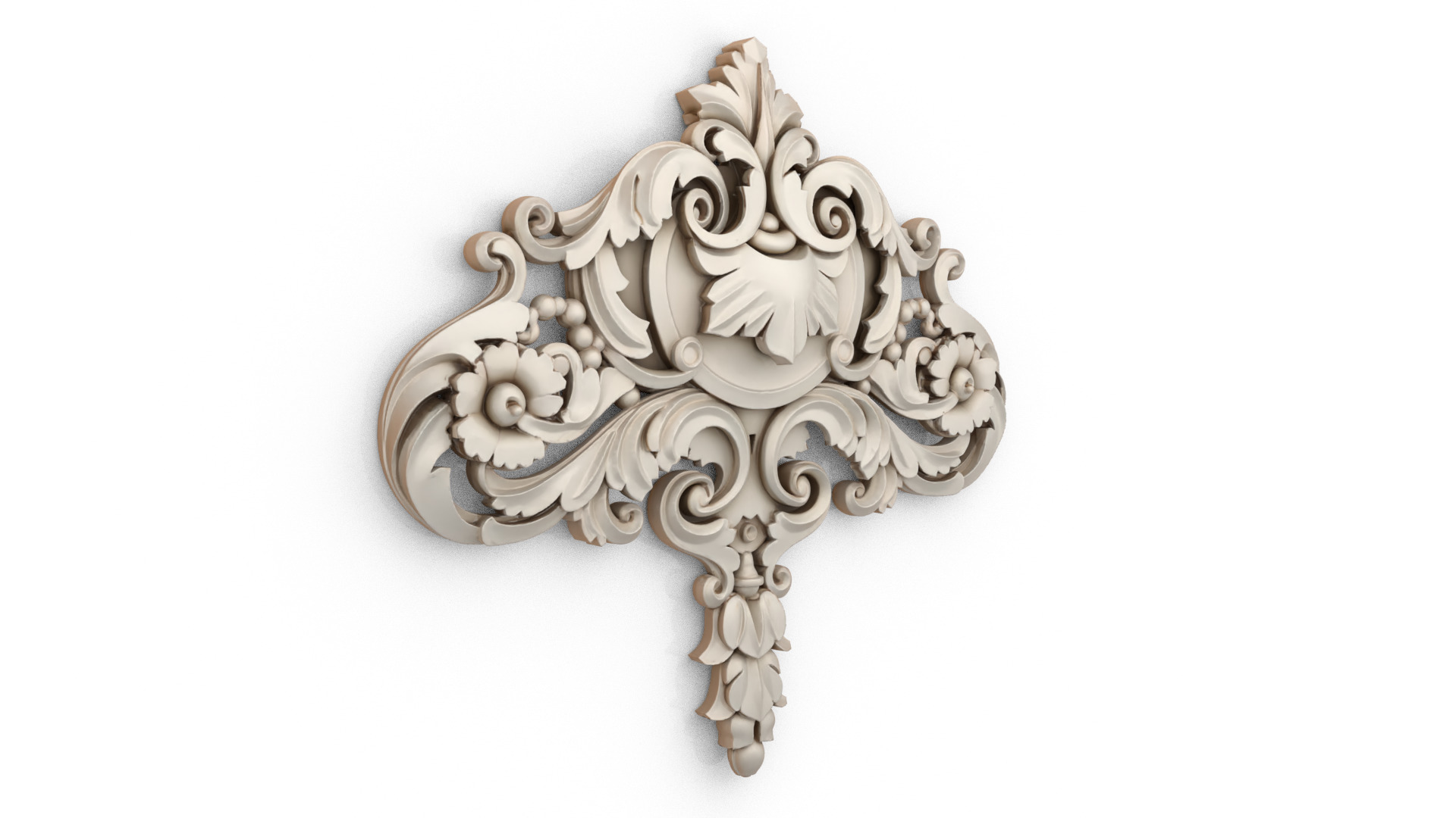 carved classic decorative ornament cnc 3d printing stl 12 3D model_2