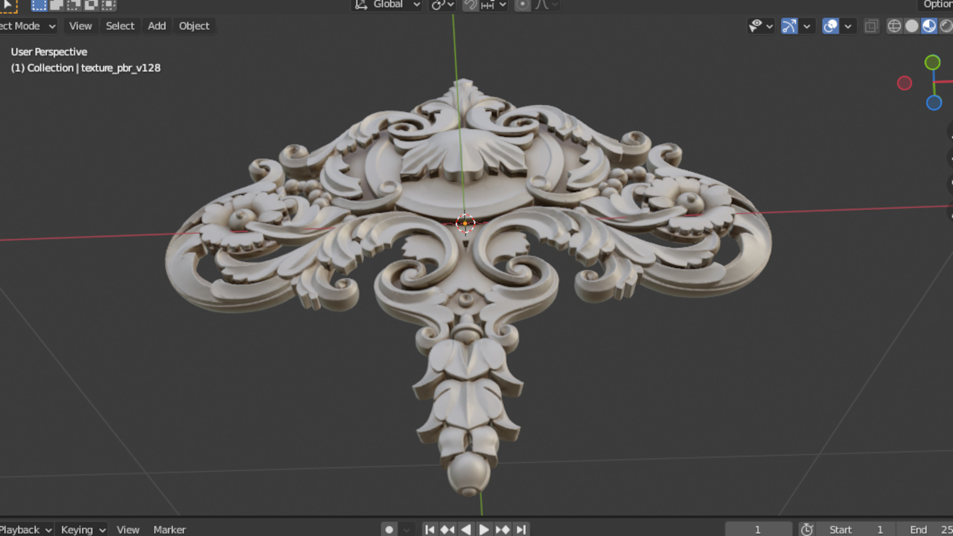 carved classic decorative ornament cnc 3d printing stl 12 3D model_6