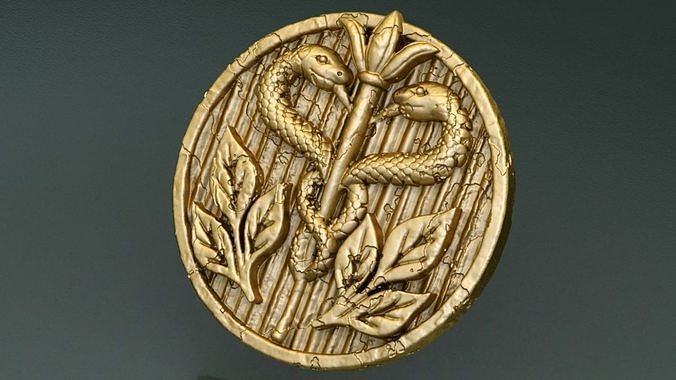 Old pharmacy coin 3D print model