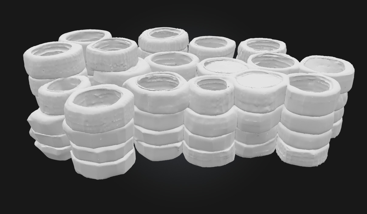 Tire Rainbow  Upcycled Joy for Playgrounds and Gardens 3D model_8