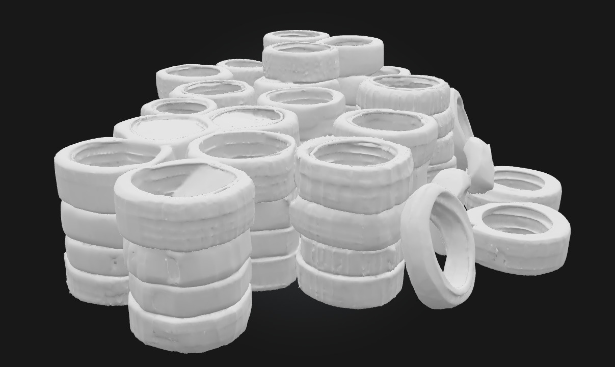 Tire Rainbow  Upcycled Joy for Playgrounds and Gardens 3D model_7