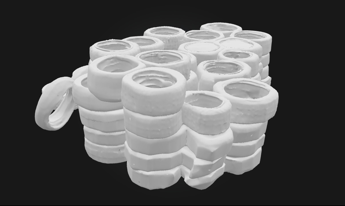 Tire Rainbow  Upcycled Joy for Playgrounds and Gardens 3D model_9