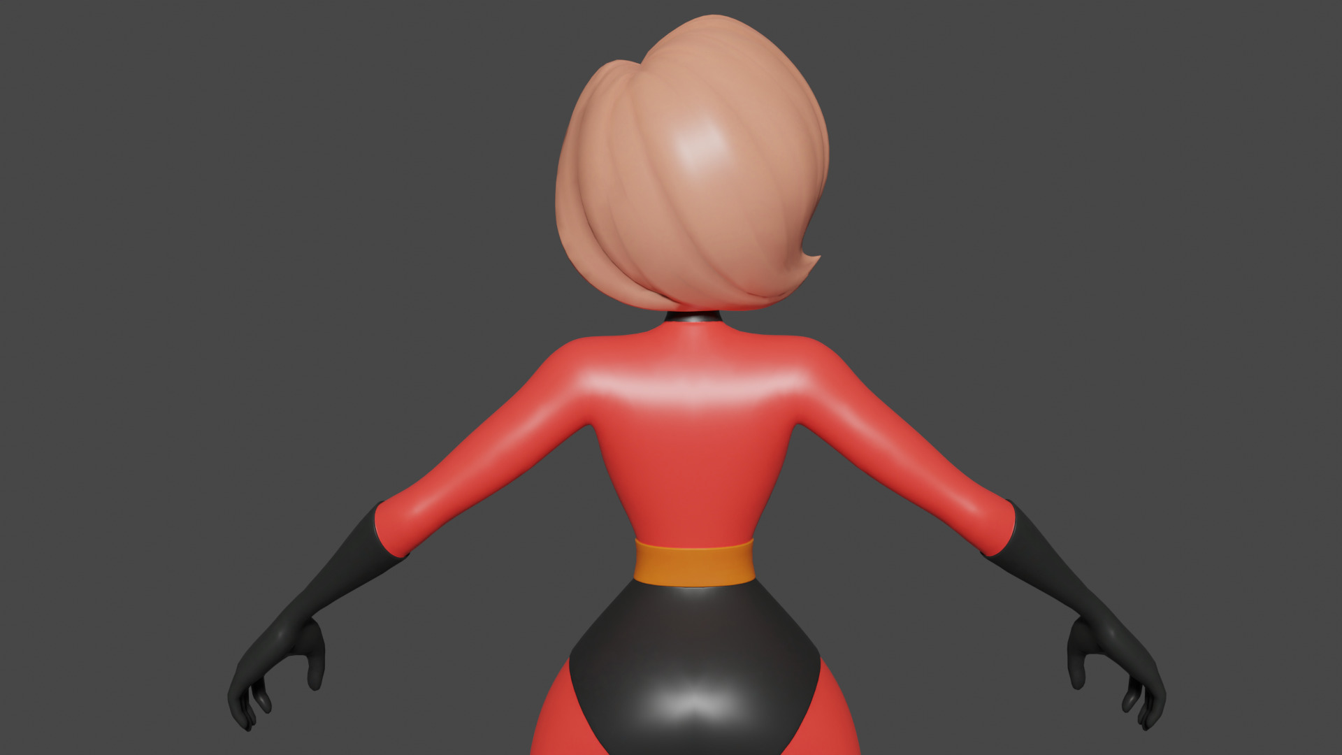 Elastic Girl 3D Model 3D model_4
