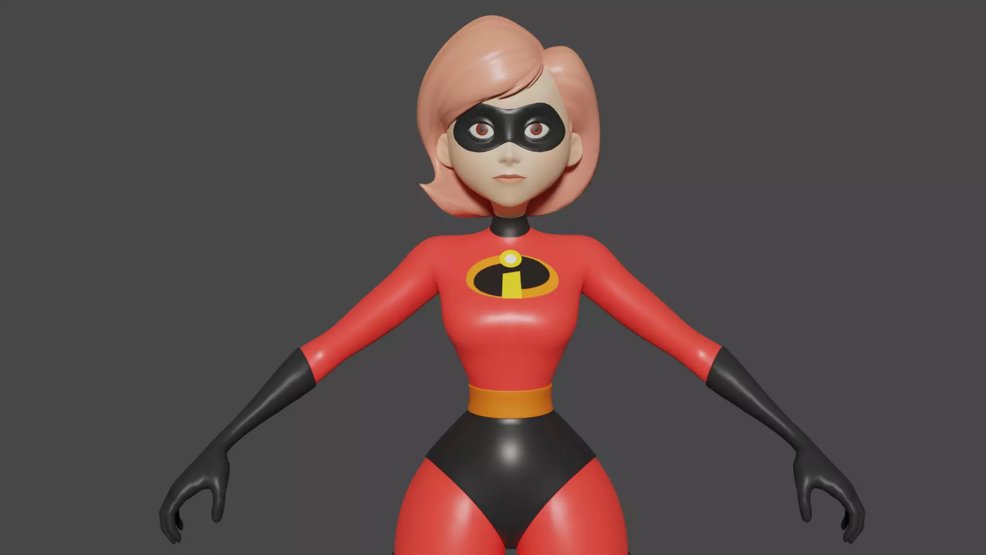 Elastic Girl 3D Model 3D model_0