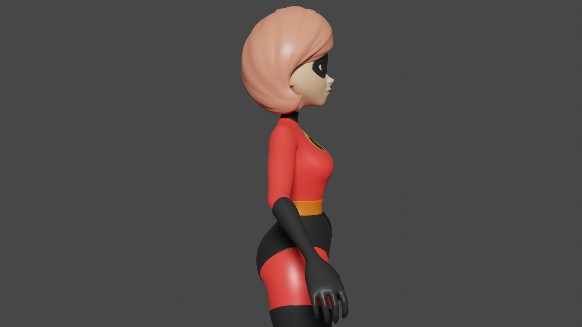 Elastic Girl 3D Model 3D model_2
