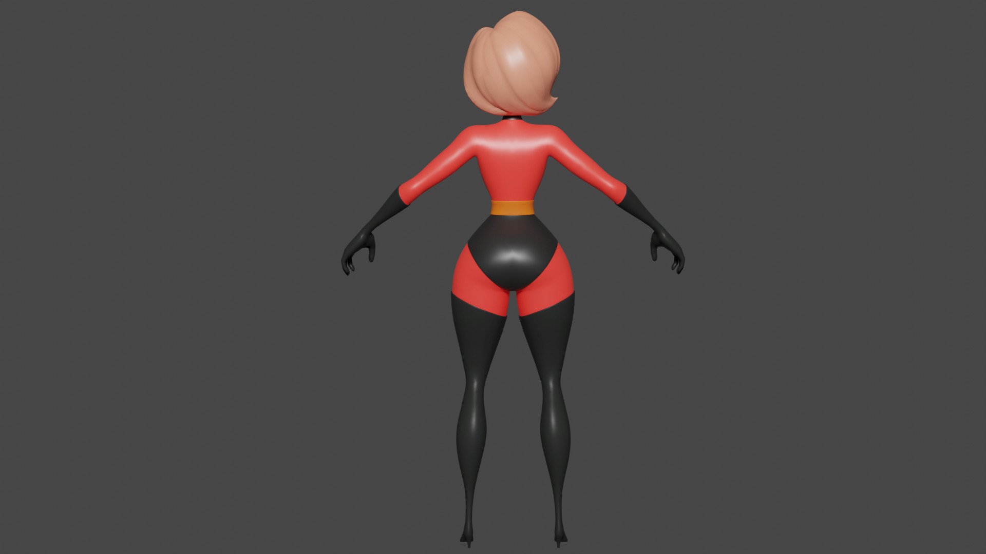 Elastic Girl 3D Model 3D model_5