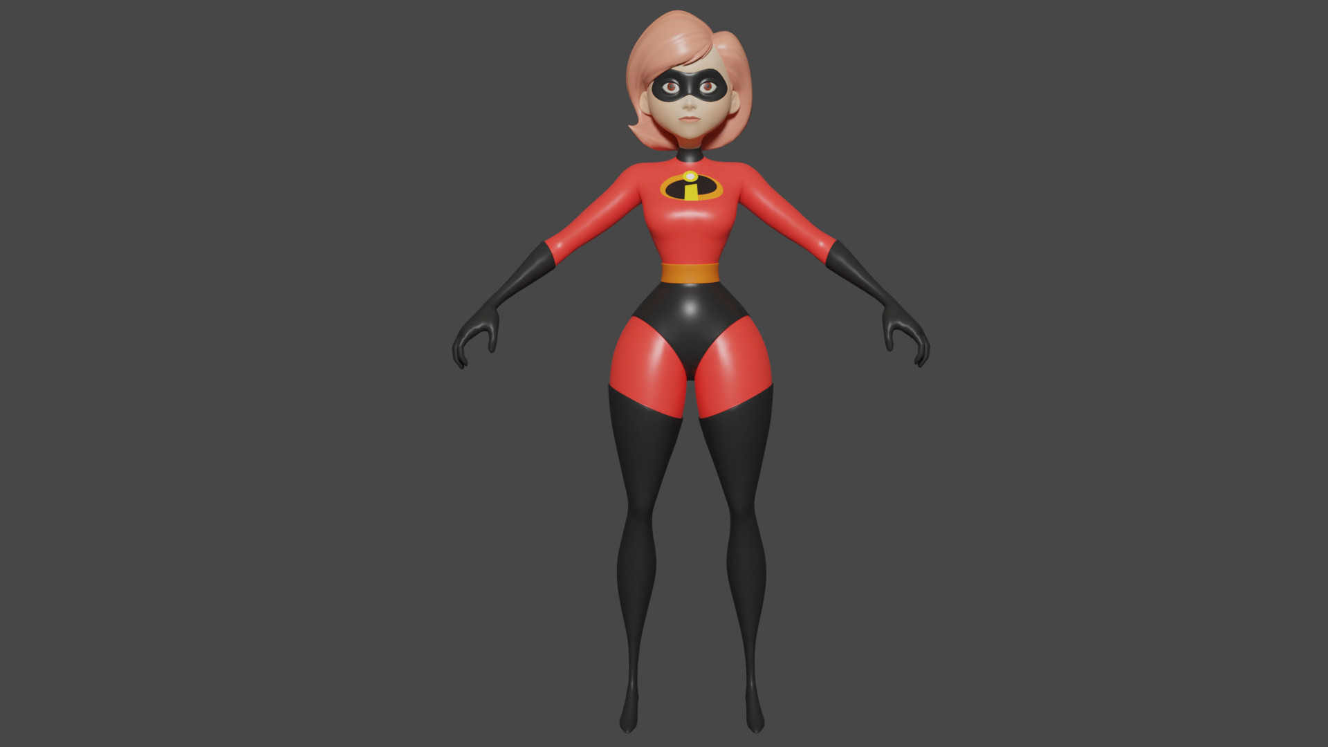 Elastic Girl 3D Model 3D model_1