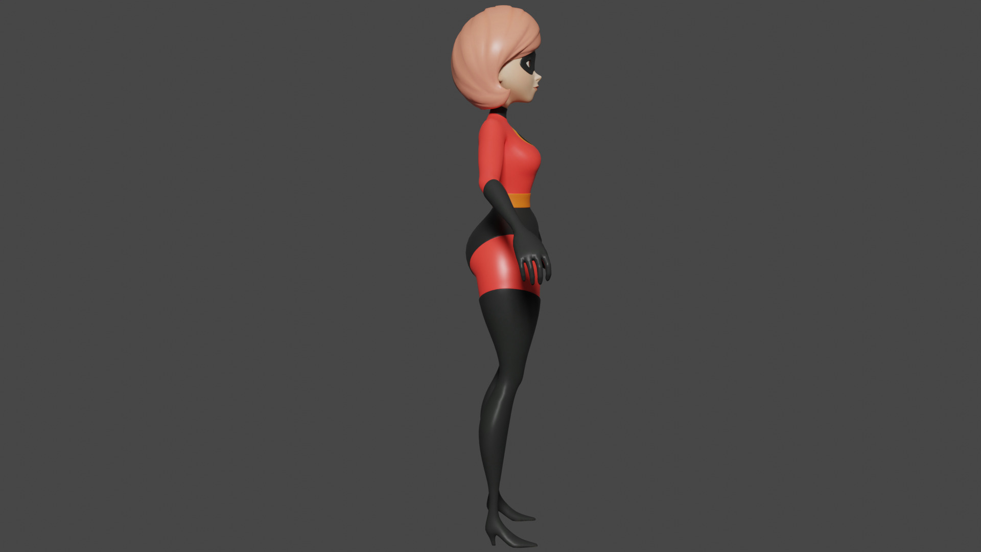 Elastic Girl 3D Model 3D model_3