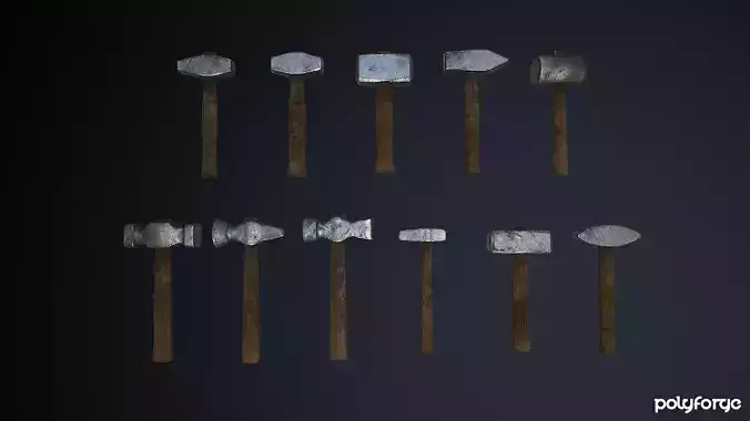 Medieval Blacksmith Hammer Set