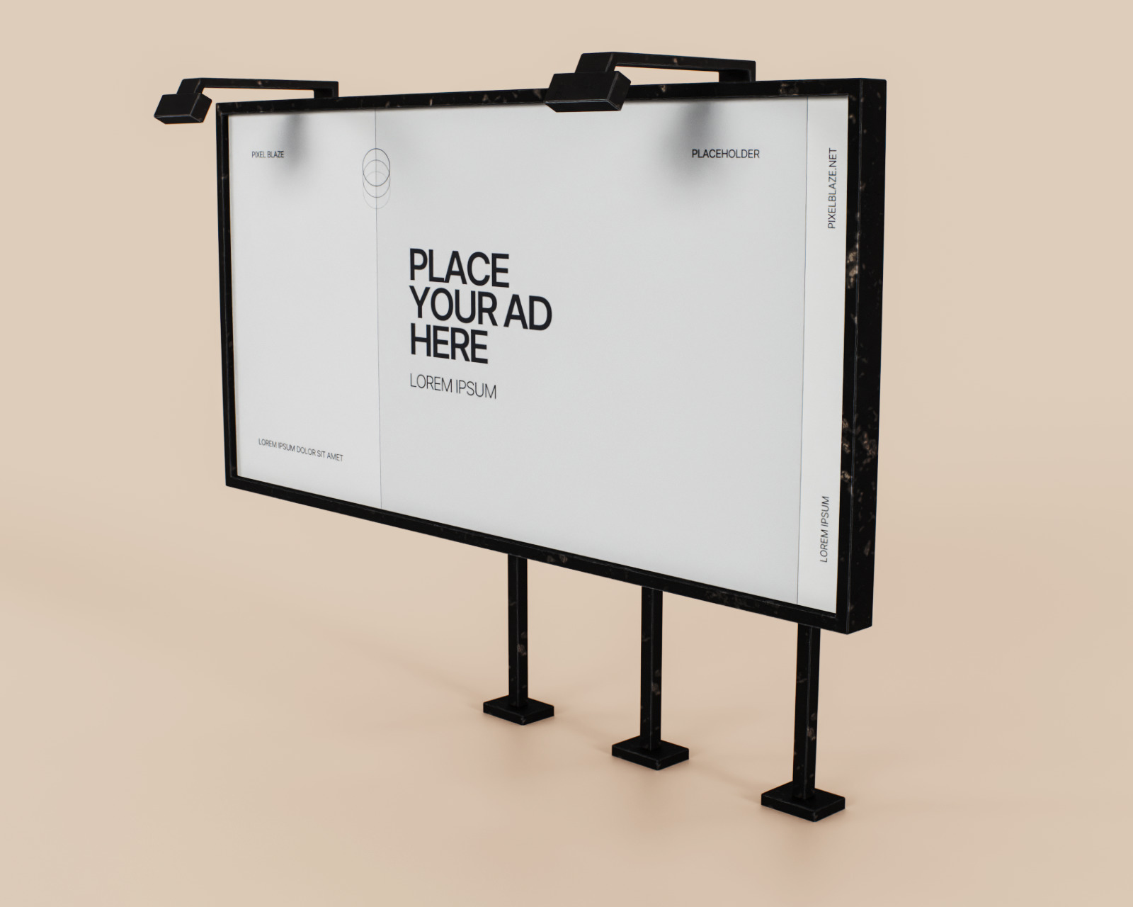 7 different Advertising Billboards 3D Model Collection_8