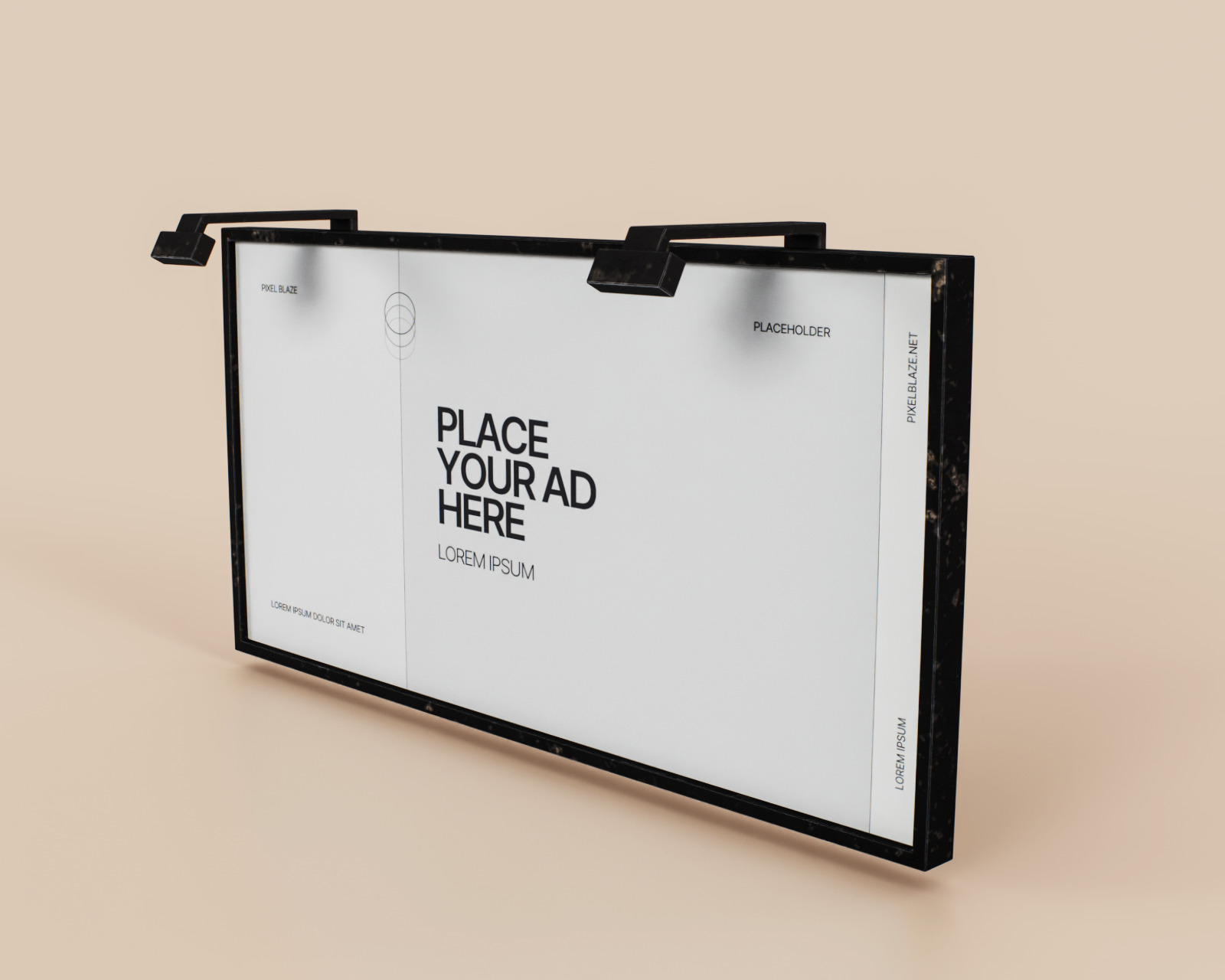 7 different Advertising Billboards 3D Model Collection_6