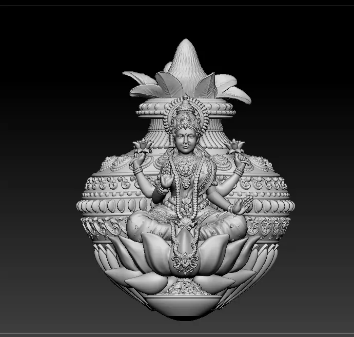 Laxmi Mata 3D print model 3D print model_9