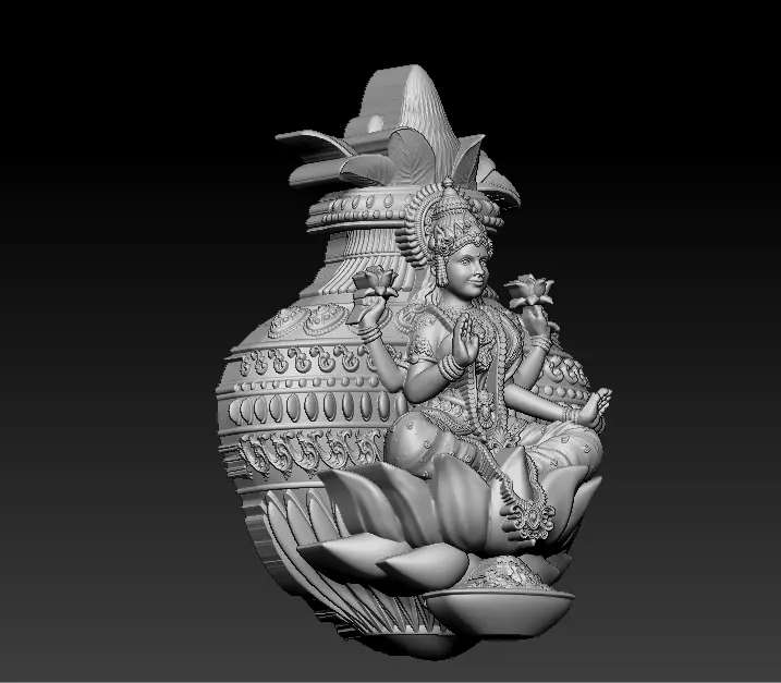 Laxmi Mata 3D print model 3D print model_20