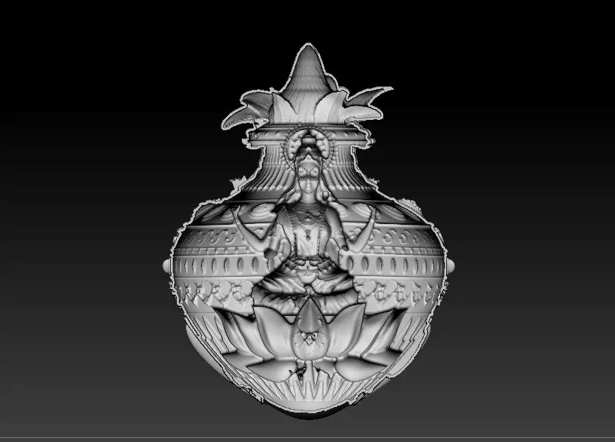 Laxmi Mata 3D print model 3D print model_6