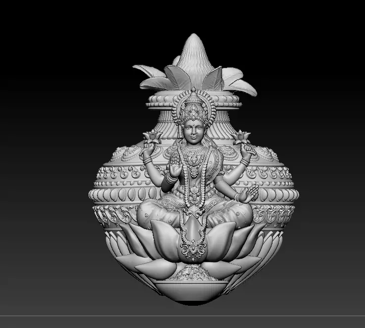 Laxmi Mata 3D print model 3D print model_0