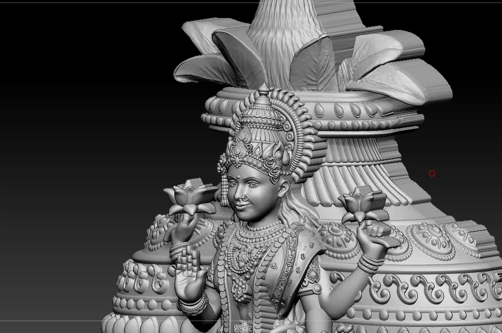 Laxmi Mata 3D print model 3D print model_5