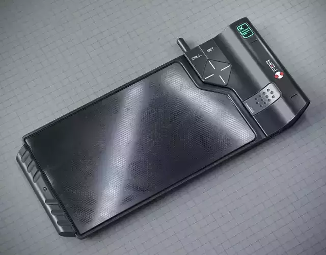 Sci-fi Data Pad PBR Low-poly 3D model
