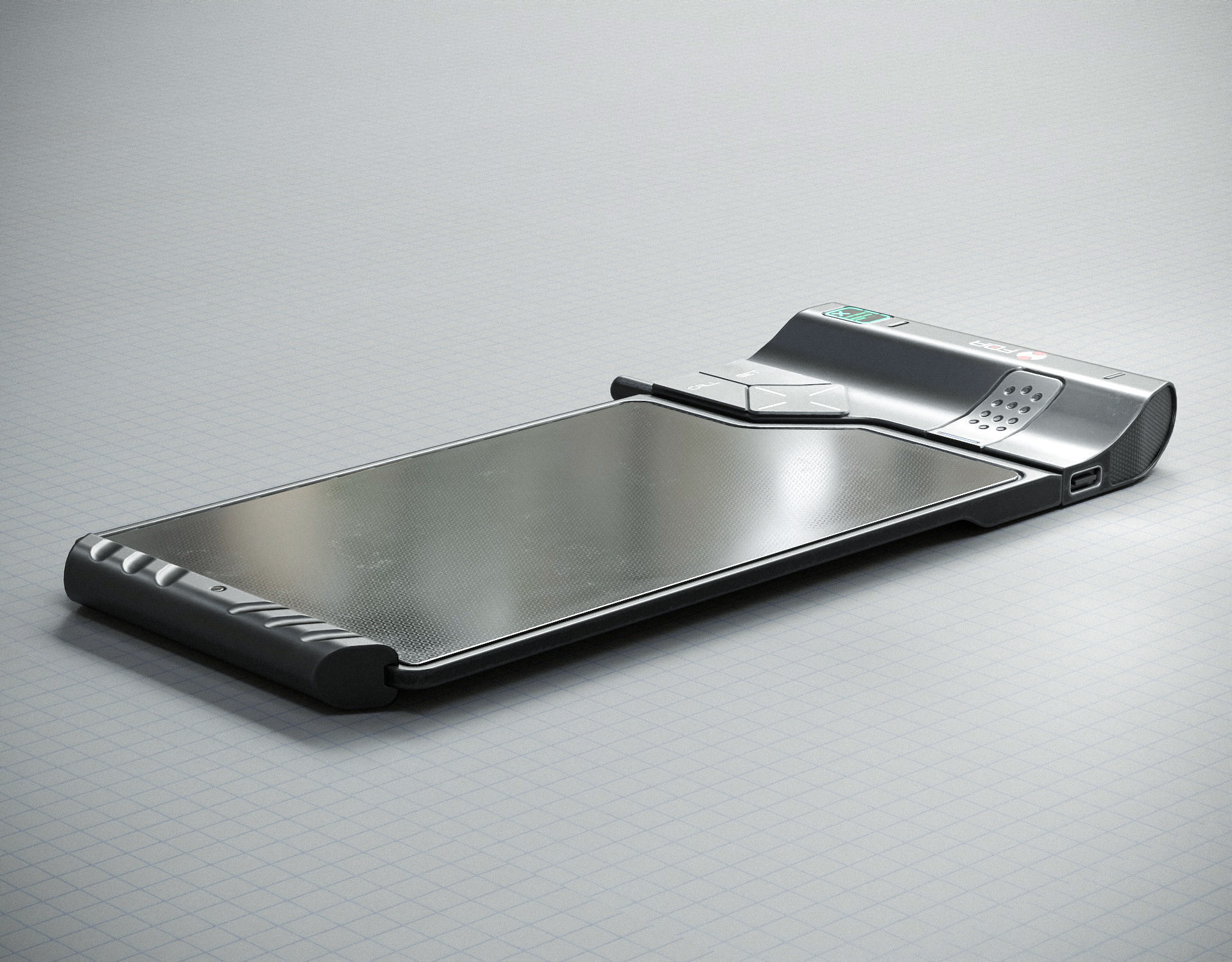 Sci-fi Data Pad PBR Low-poly 3D model_6