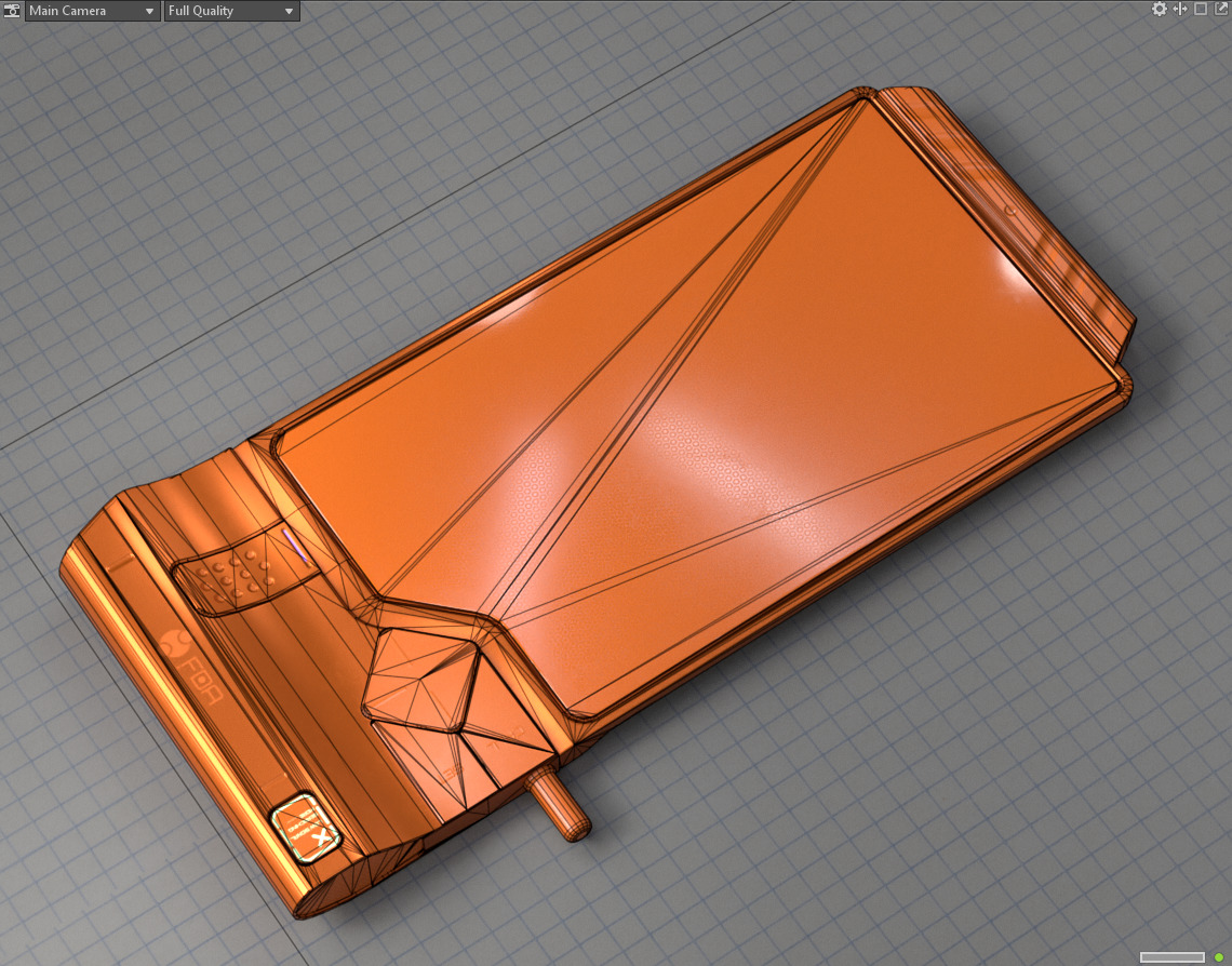Sci-fi Data Pad PBR Low-poly 3D model_11