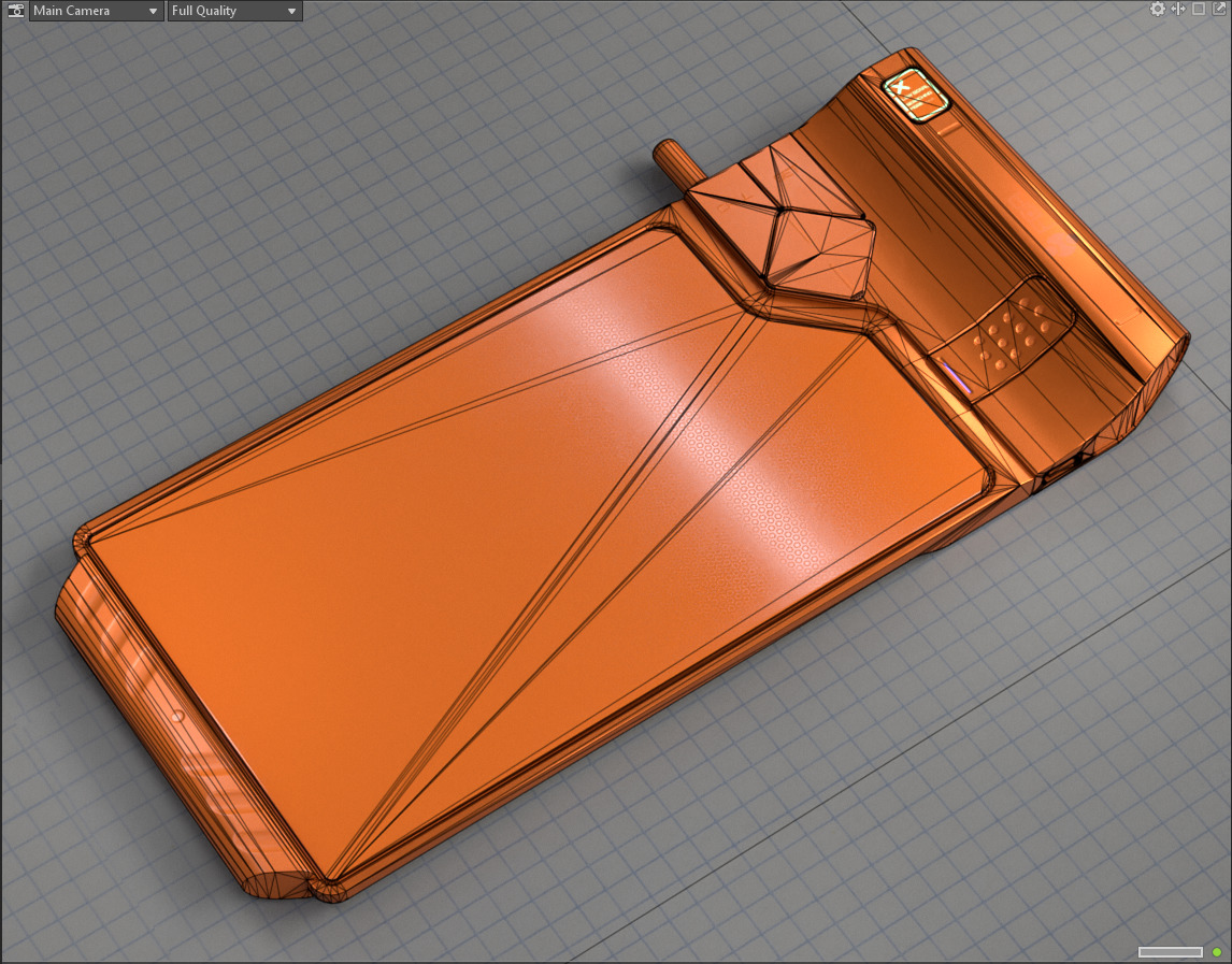 Sci-fi Data Pad PBR Low-poly 3D model_12