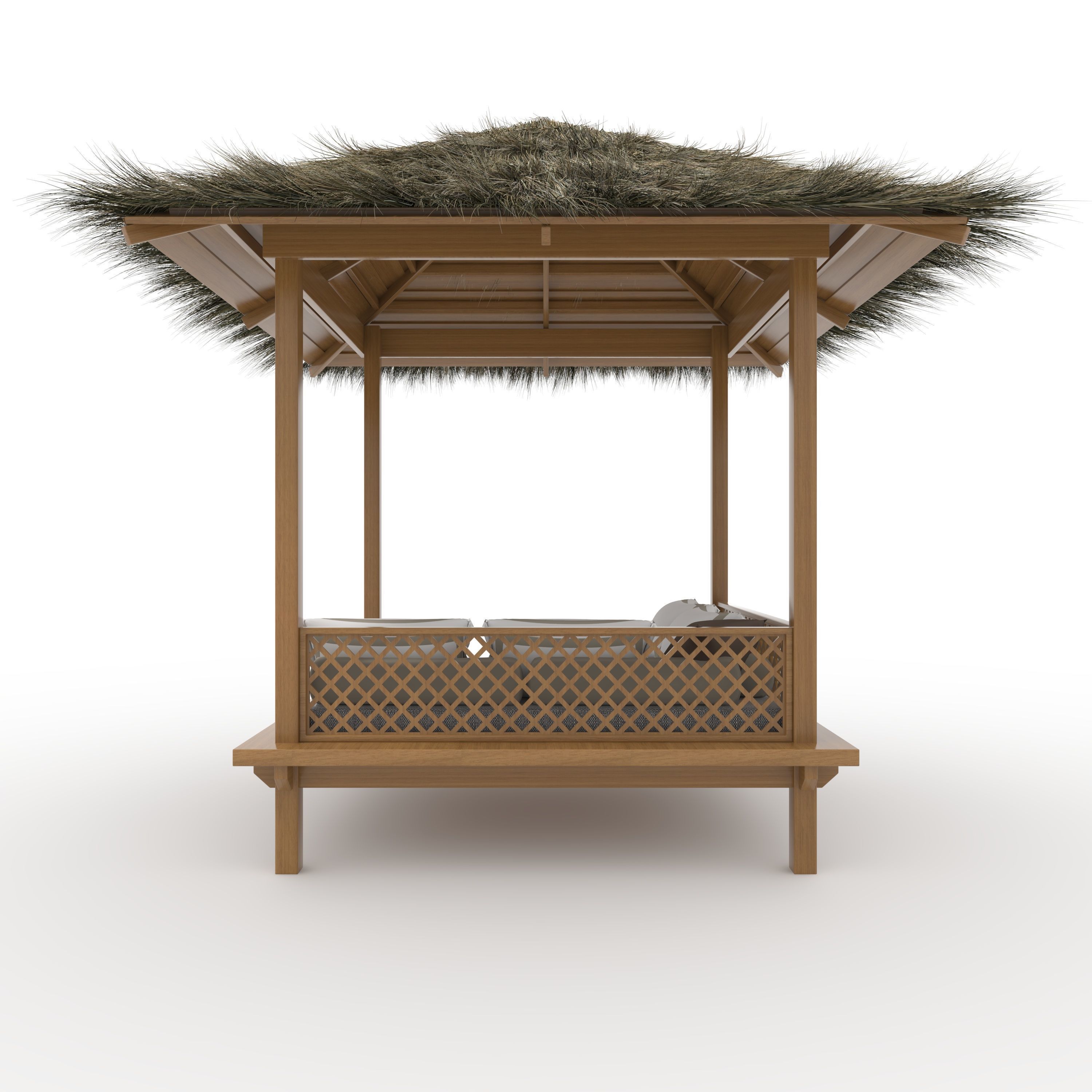 Poolside Cabana 11 3D model_3
