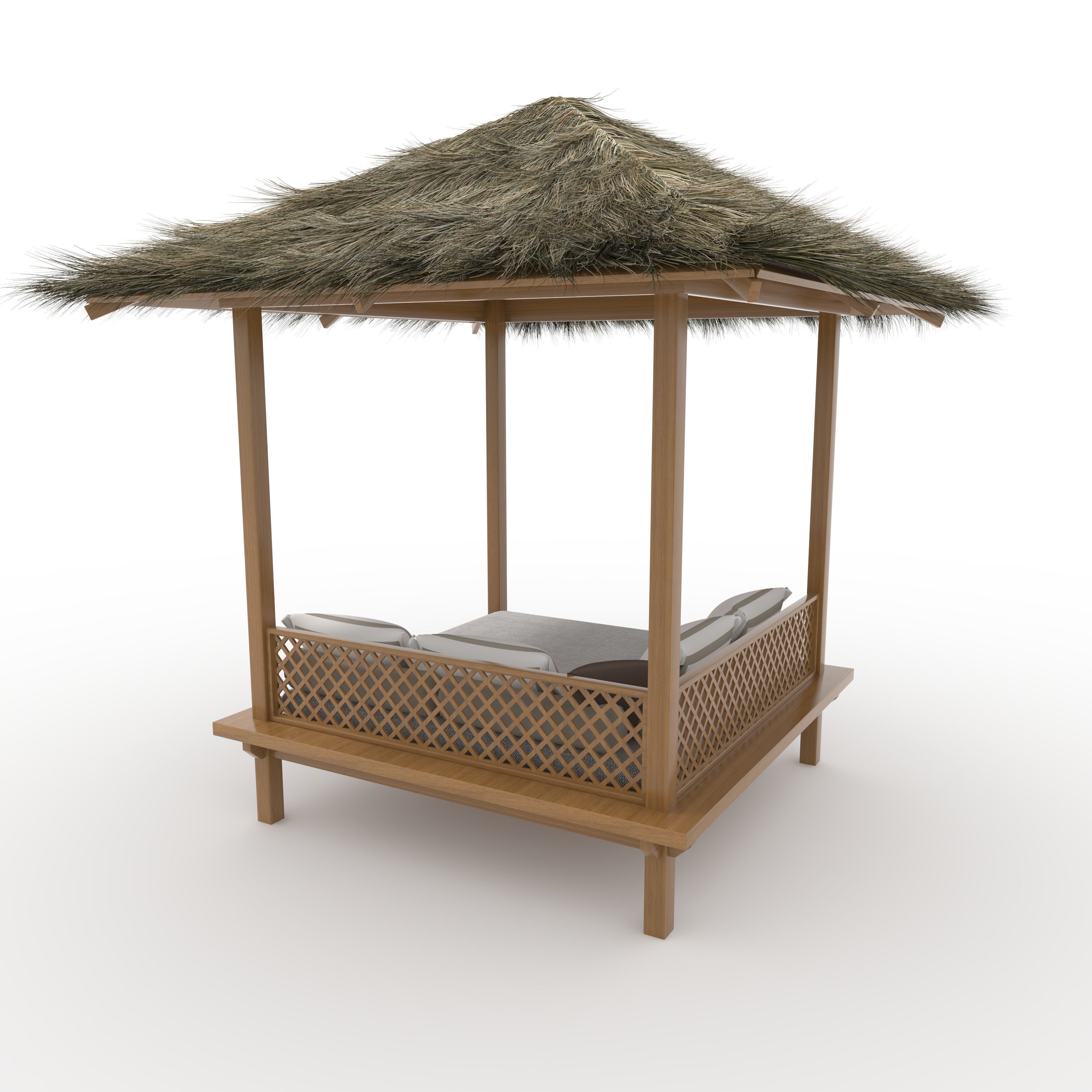 Poolside Cabana 11 3D model_9