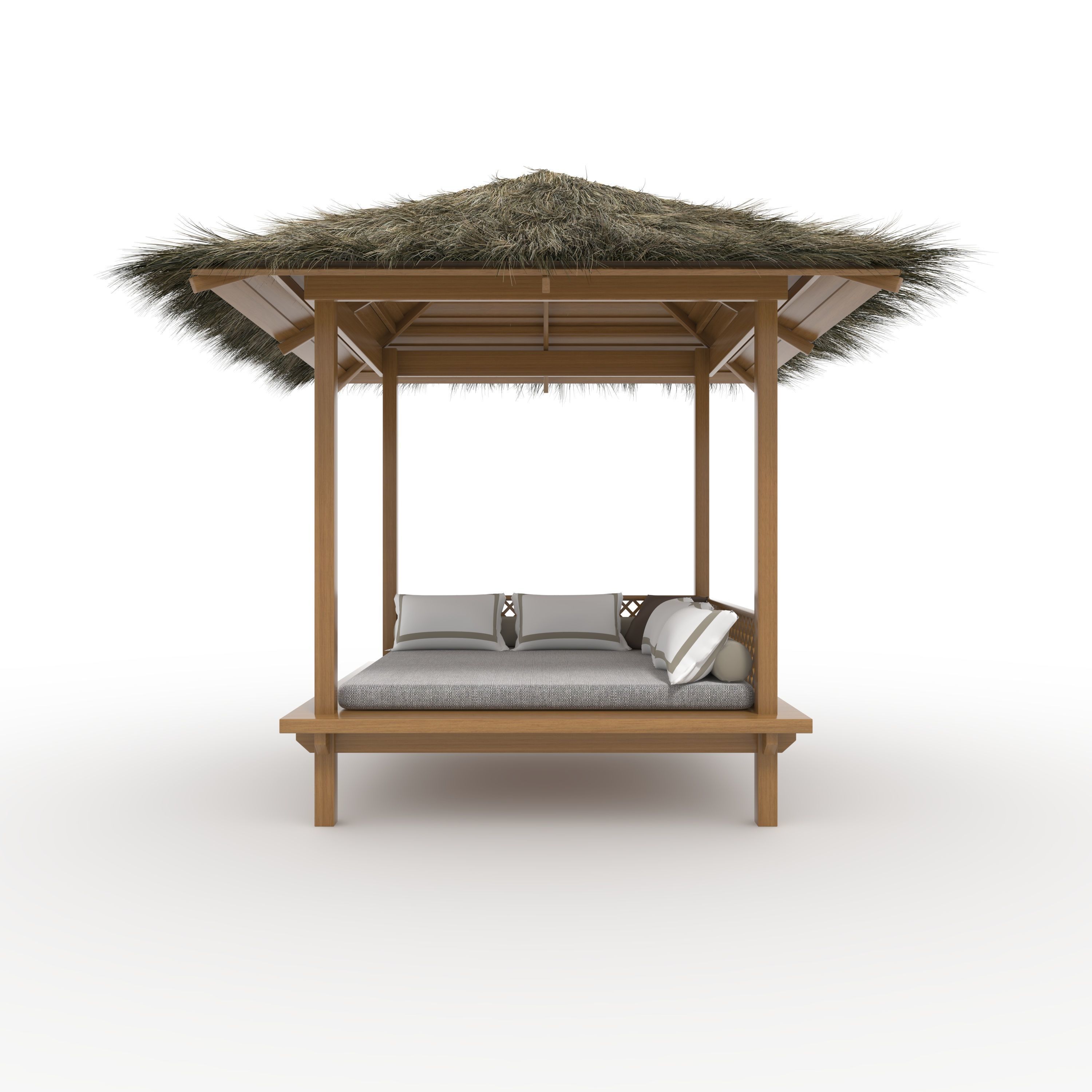 Poolside Cabana 11 3D model_2