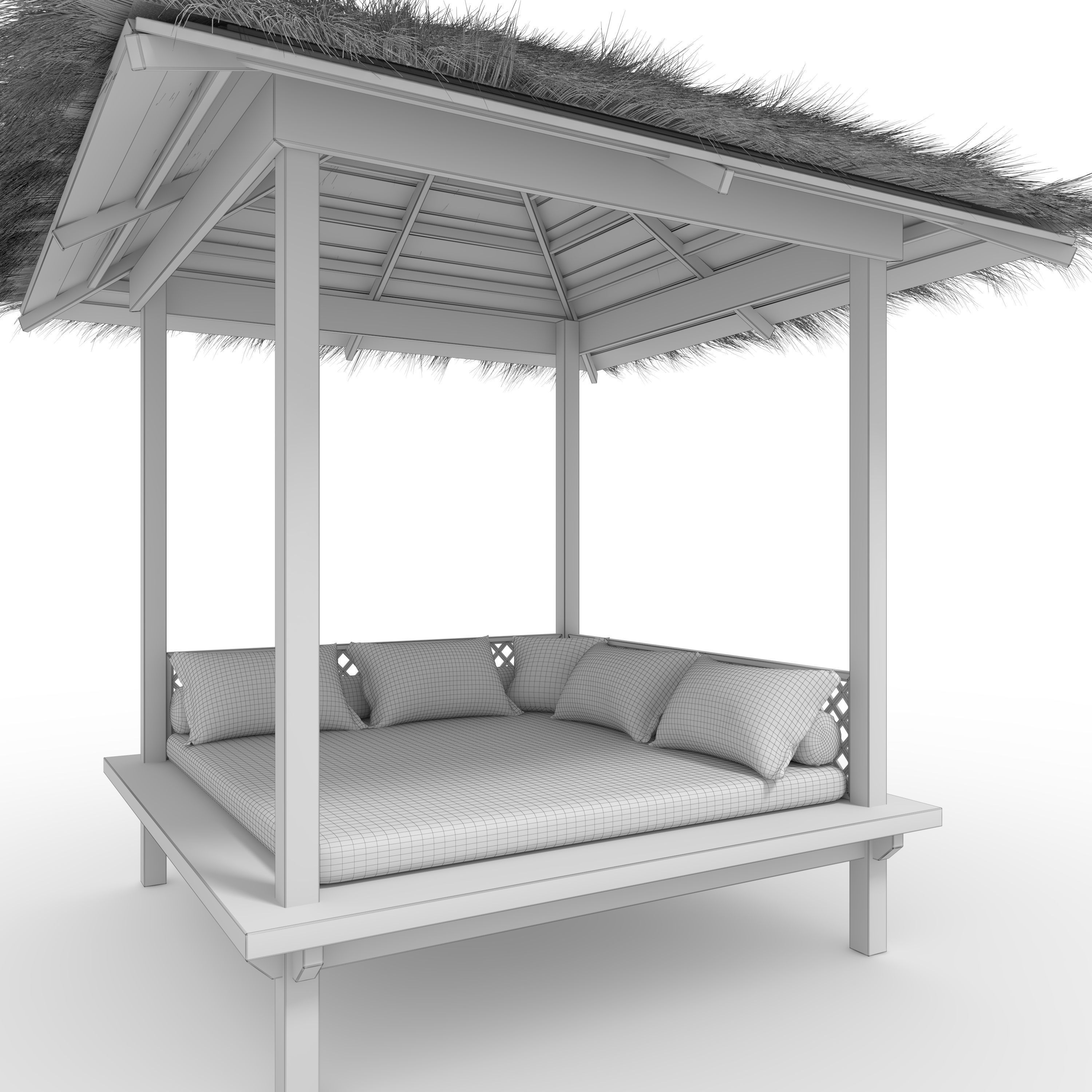 Poolside Cabana 11 3D model_11
