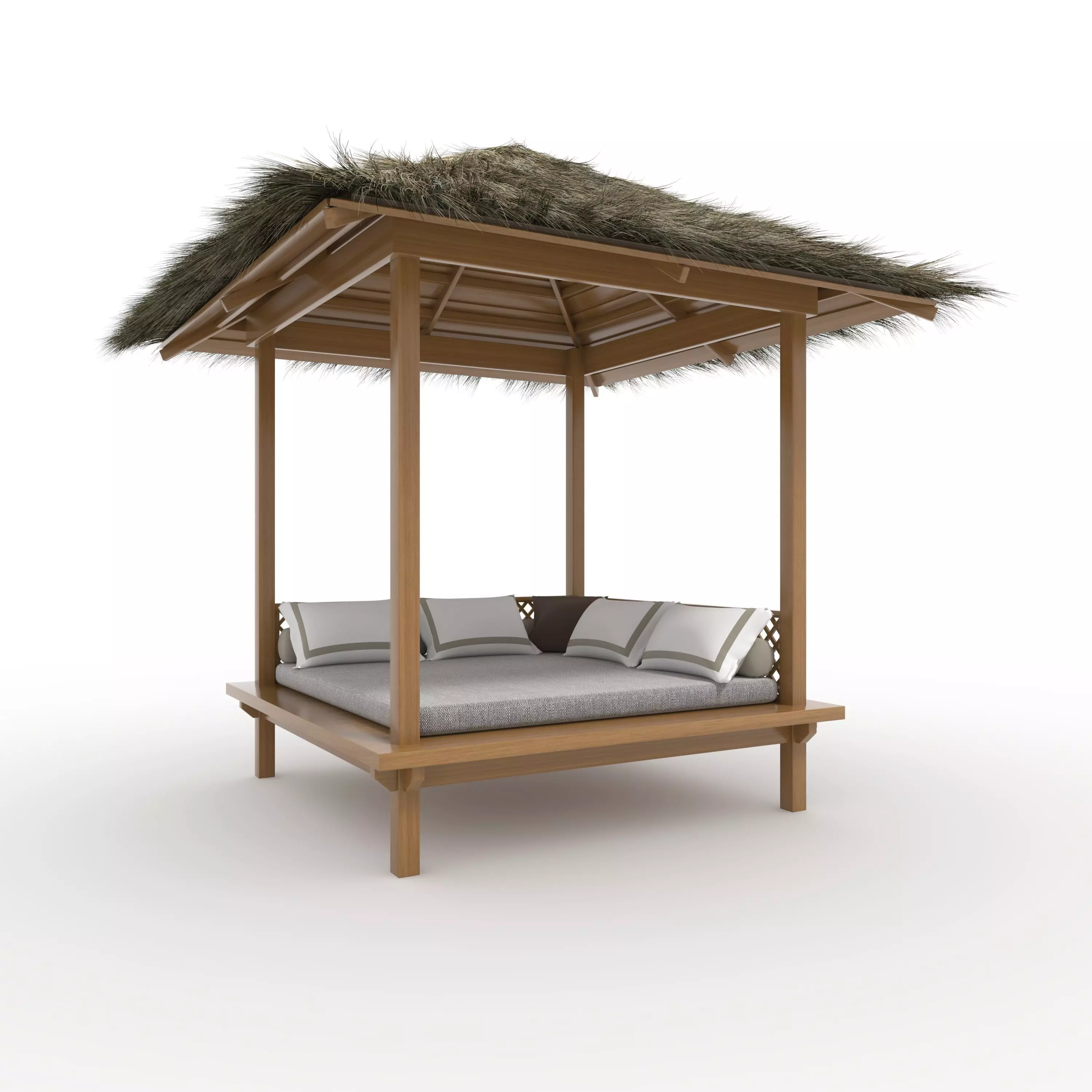 Poolside Cabana 11 3D model_0
