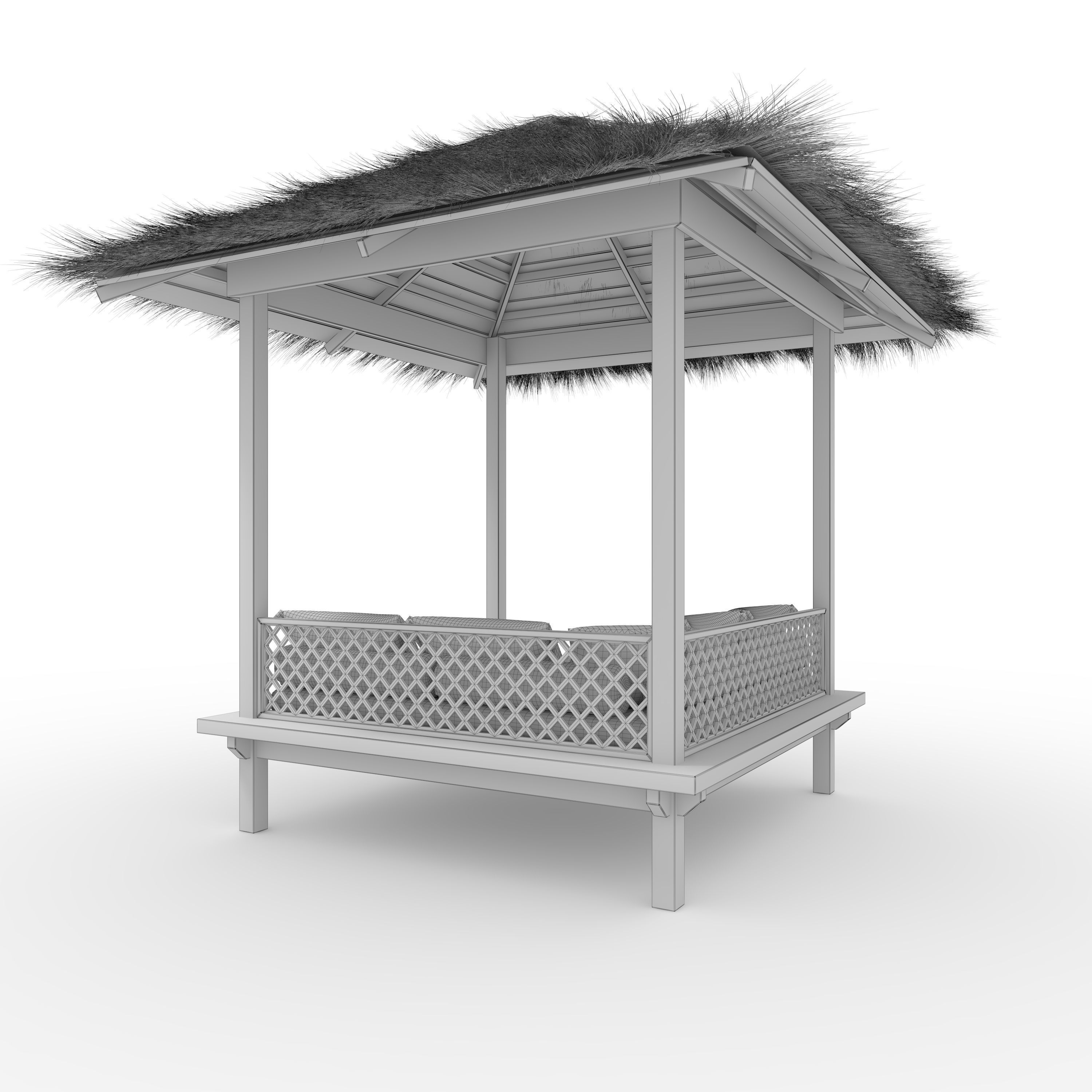 Poolside Cabana 11 3D model_5