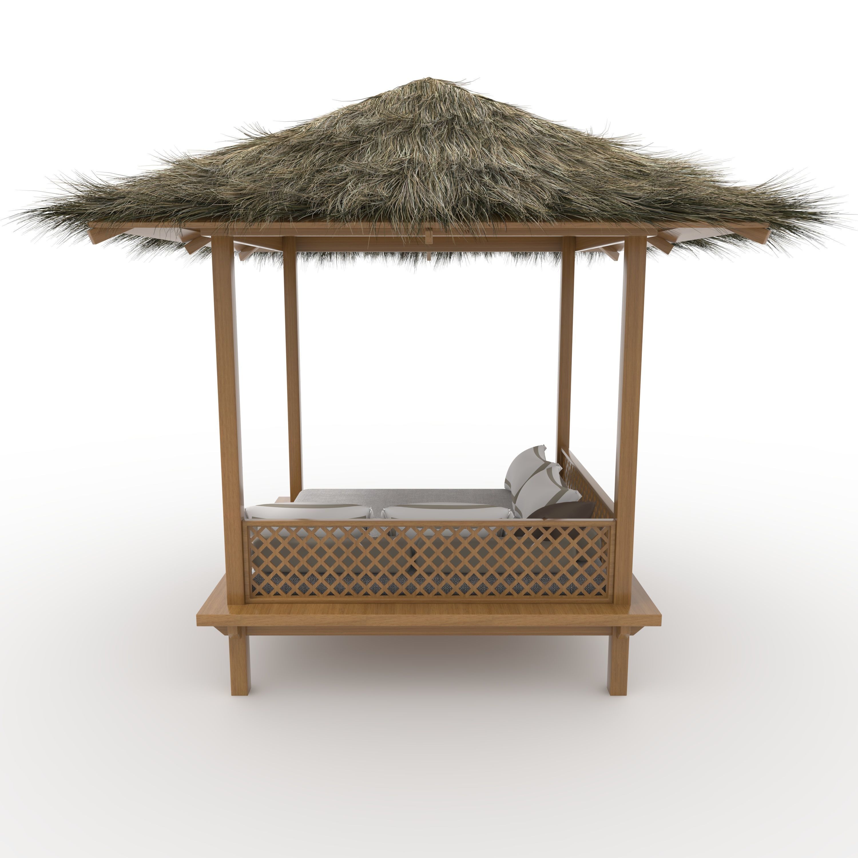 Poolside Cabana 11 3D model_8