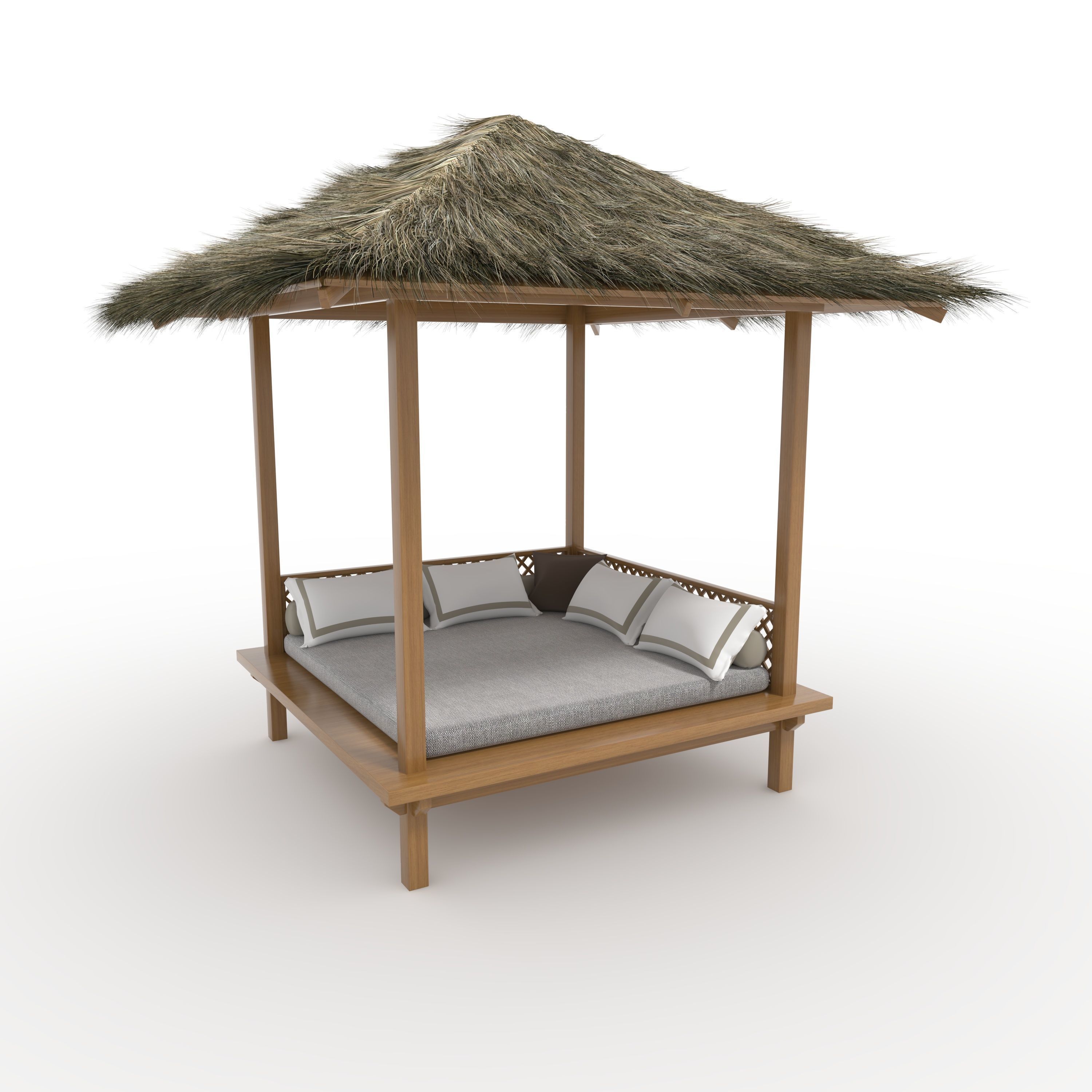 Poolside Cabana 11 3D model_6