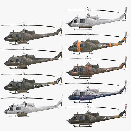 UH-1B UH-1C Helicopter Collection 