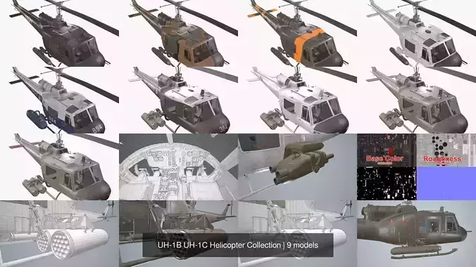 UH-1B UH-1C Helicopter Collection